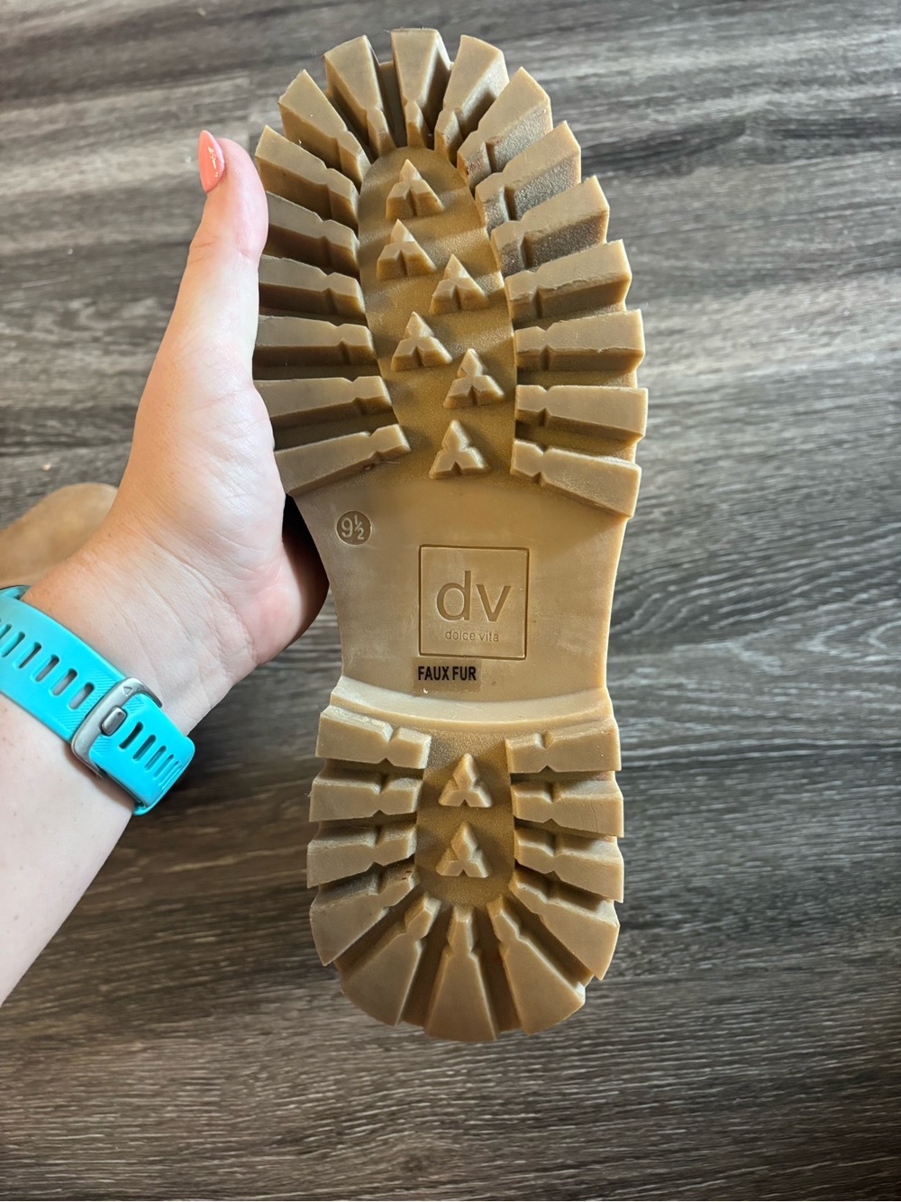 DV by Dolce Vita Tan Lug Sole Ankle Boot